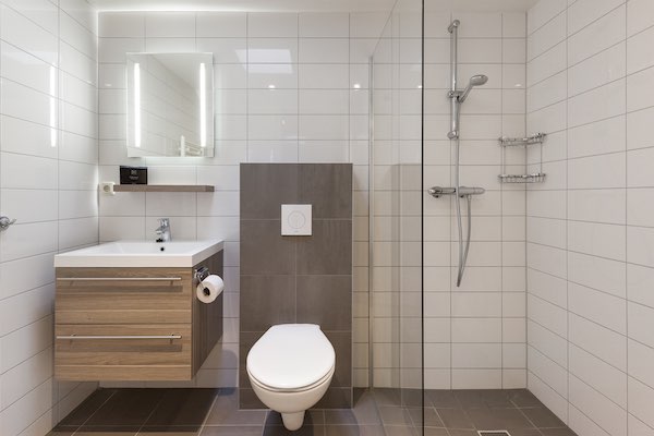 Landal Het Vennenbos: Badkamer met toilet en douche