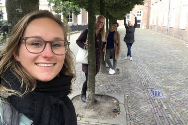 Qula City Trail Haarlem: Met de boom op de foto