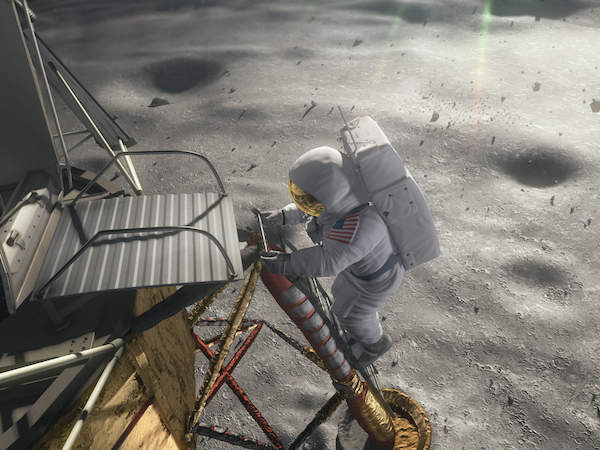 Zetten de vliegjes samen met Neil Armstrong de eerste stapjes op de maan? Omniversum Fly Me to the Moon