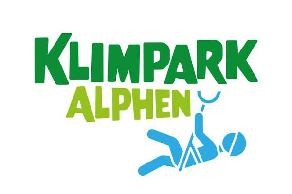 Het logo van Klimpark Alphen