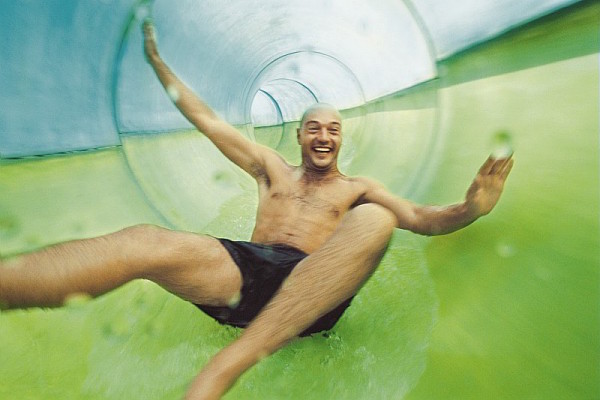 Zwemmen Center Parcs De Huttenheugte: Aqua Mundo Glijbaan