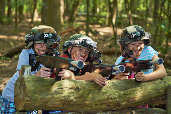 Outdoor lasergamen in de bossen