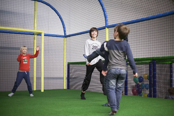 Voetballen met al je vrienden