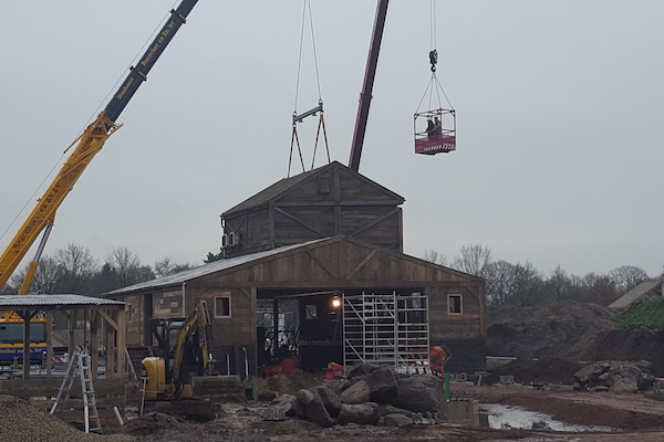 De bouw van de Wildlands achtbaan is bijna klaar