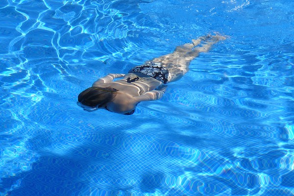 Lekker plonzen in het water