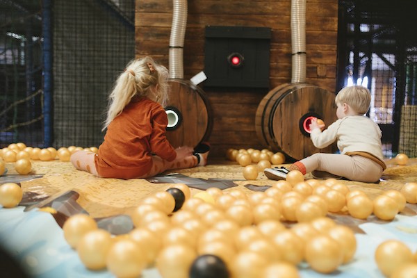 Spelende kinderen in het park