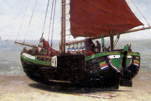 Oude vissersboot