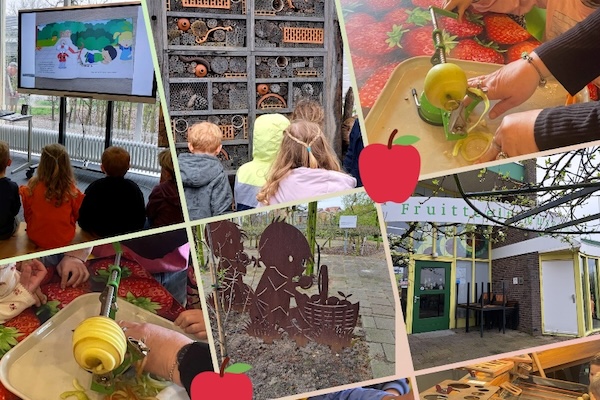 Foto collage appels bereiden