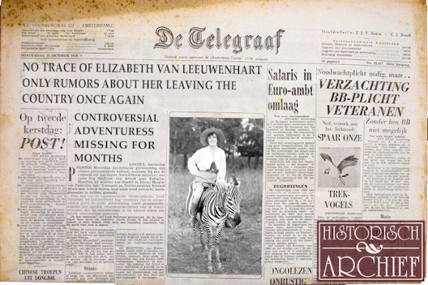 Elizabeth is vermist