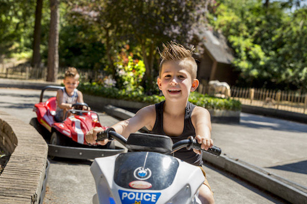 Racen op de mini-cars