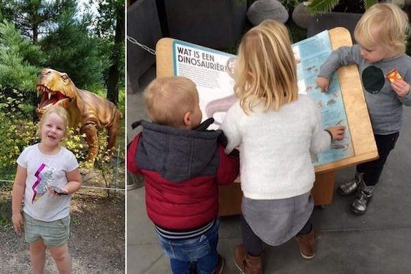 Oertijdmuseum Boxtel: Op de foto met een dino