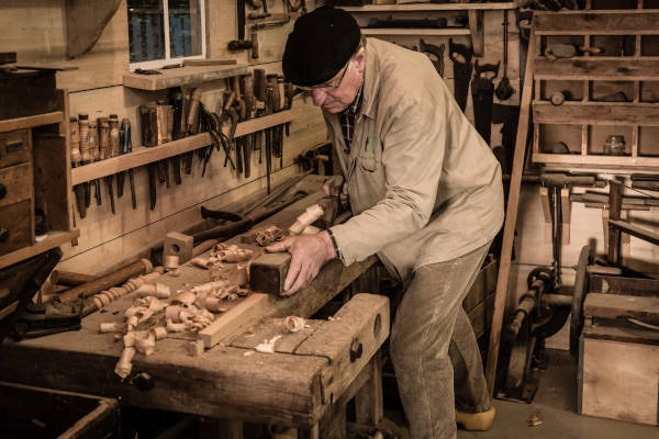 Boerenbondsmuseum: Hout bewerken