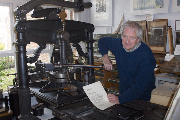 Grafisch Museum in den Groenen Zonck: Oude boekdruk handpers