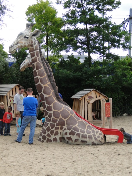 Een Giraffe kinderglijbaan