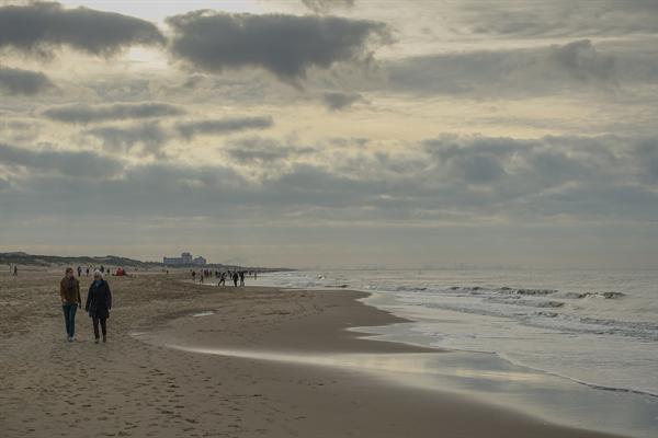 Strand op een rustige dag