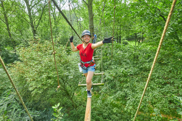 Lopen over de balk