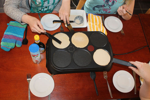 Zelf pannenkoekjes bakken