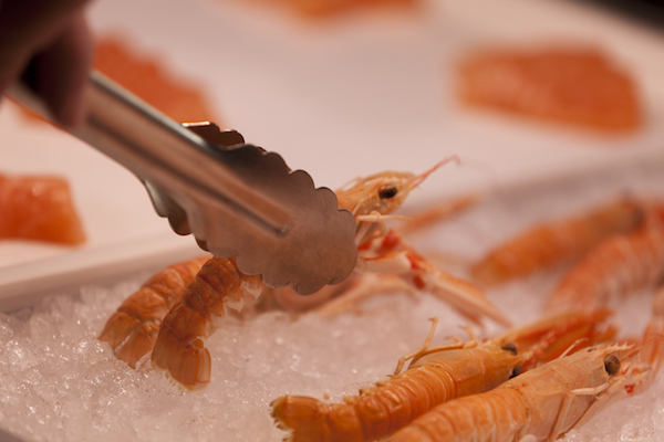 Verse garnalen bij Restaurant Genieten en Zo
