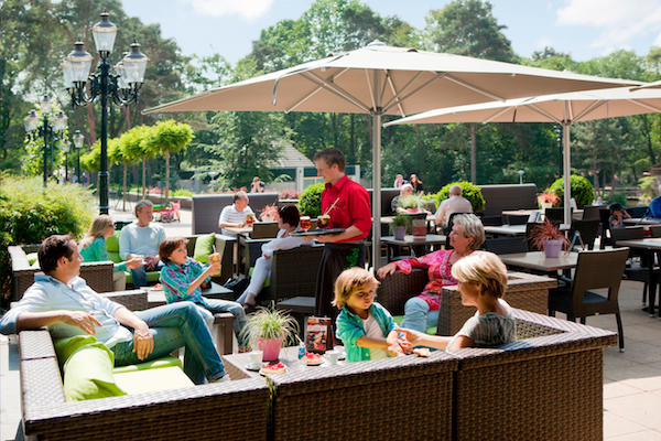 Geniet van een drankje op het terras