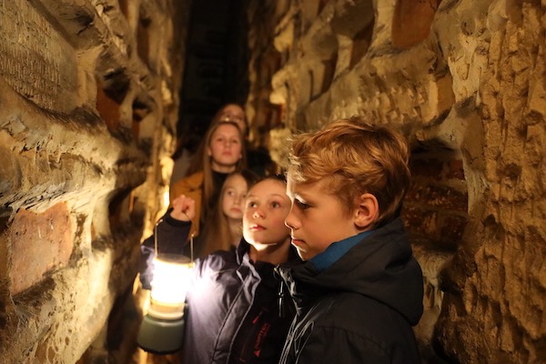 Museum romeinse catacomben ondergrondse gangen