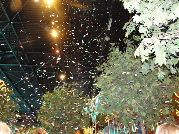 Prachtige confetti regen
