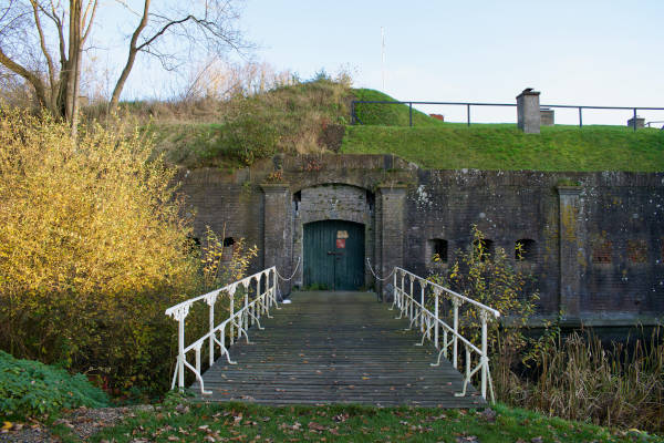 Fort bij Vechten de ingang bij Waterliniemuseum