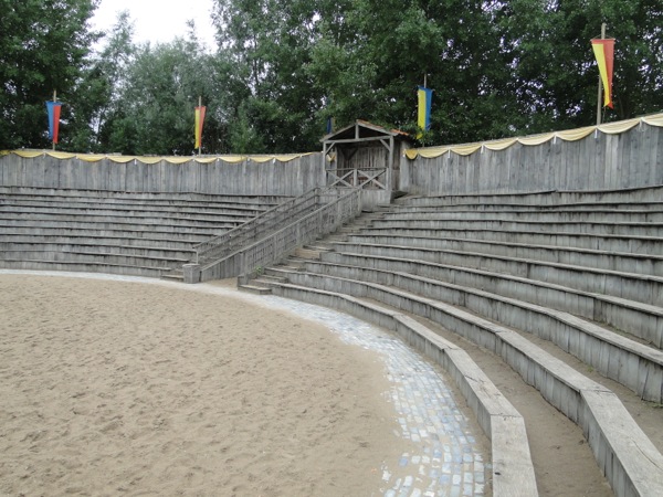 De arena waar de spectaculaire gevechten plaatsvinden