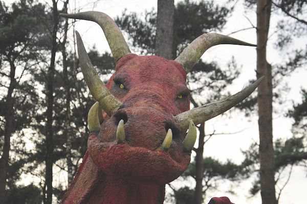 Overal in het bos hebben Draken intrek genomen