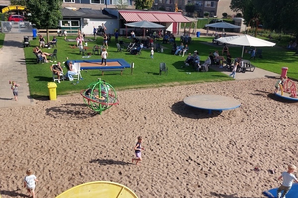 Bovenaanzicht speeltuin