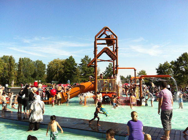 Plaswijckpark waterpret in het waterpark