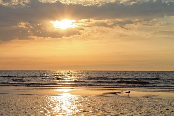 Kijken naar de zonsondergang