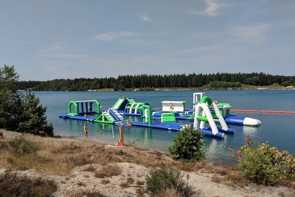 Overzicht van het waterpark