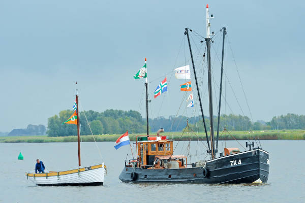 Boot op het water