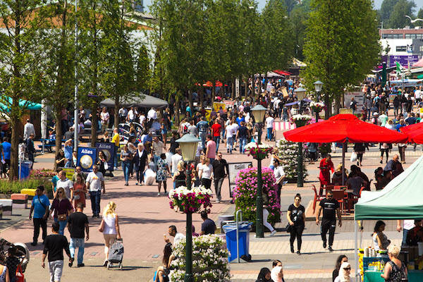 Shoppen, eten en verrast worden