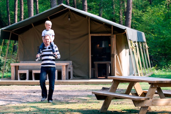 Kamperen midden in het bos op de Veluwe