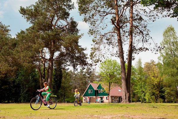 Fietsen door het park