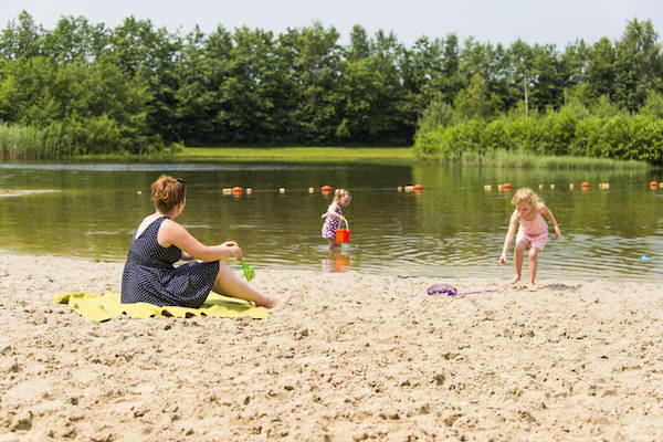 Recreatieplas met strand