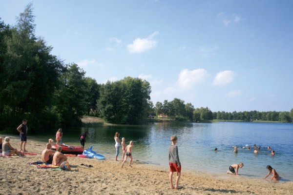 Waterpret in het meer