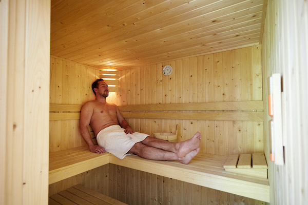 Volledig ontspannen in de sauna