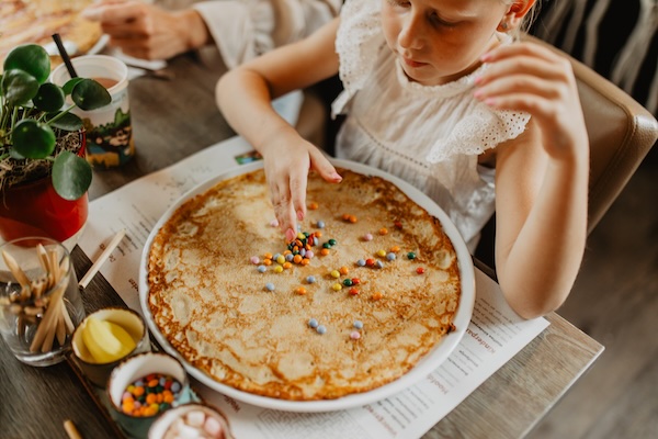 Lekker pannenkoeken eten
