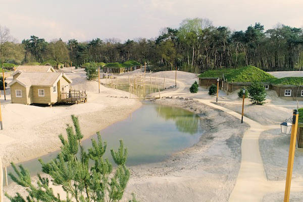 De huisjes aan het meertje