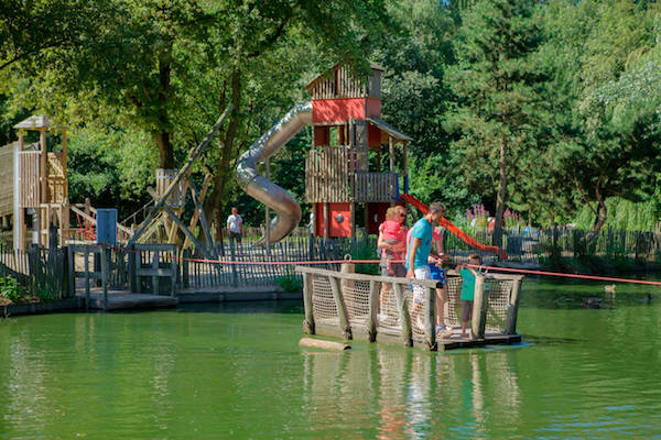 Waterpret in de speeltuin