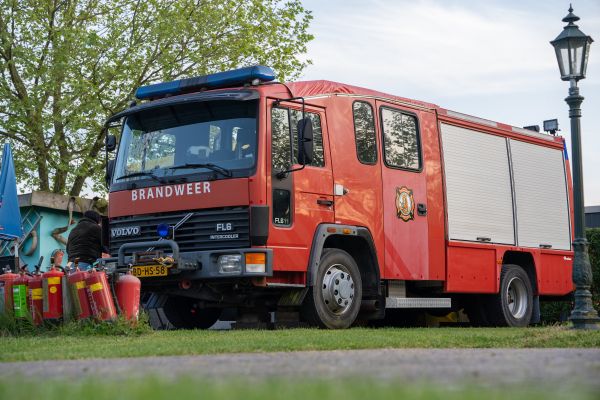 Brandweerauto om in te slapen