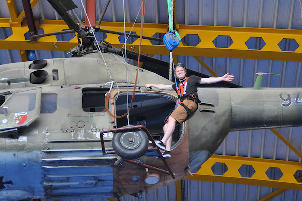 Adventure baan met Heli-jump Mill: Klimmen op 12 meter hoogte