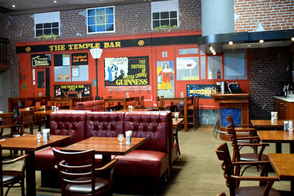 Restaurant London Street: Uitzicht op de Temple Bar