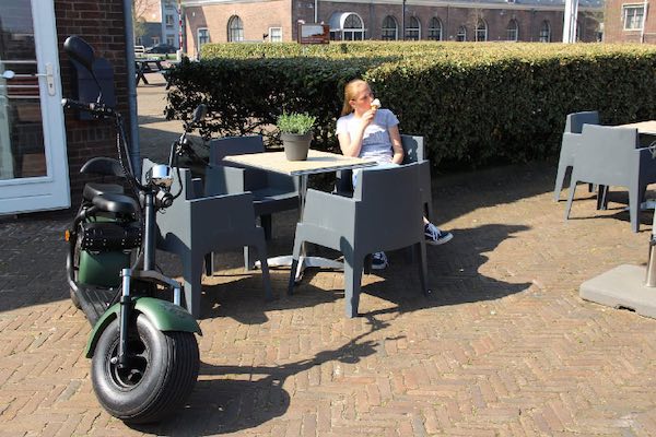 Verhuur Coolrider: Stoppen voor een ijsje