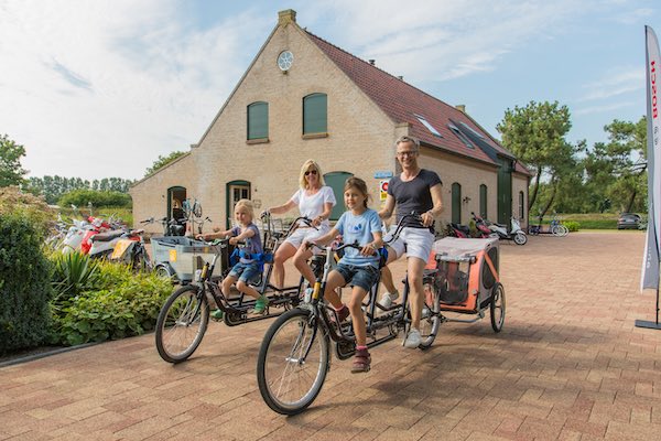 Tandem met achtermandje