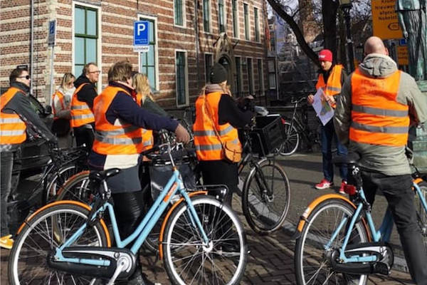 Een mini-college op de fiets