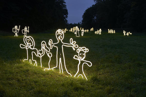 Kasteel Doornenburg: Bewonder de verschillende lichtkunstwerken 