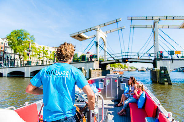 KINboat Amsterdam: Small Open Boat Tour